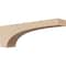 Ekena Millwork 2"W x 12"D x 4"H Thin Huntington Rough Cedar Woodgrain TimberThane Corbel, Primed Tan CORUR02X12X04HUNRCPR - alternate 1